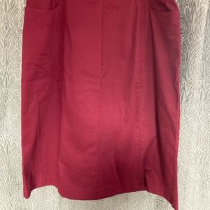 Burgundy skirt